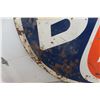 Image 11 : BA Porcelain 2 Sided Dealership Sign 1960s 65 1/2'' Diameter 