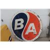 Image 1 : BA Porcelain 2 Sided Dealership Sign 1960s 65 1/2'' Diameter 