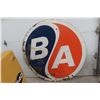 Image 6 : BA Porcelain 2 Sided Dealership Sign 1960s 65 1/2'' Diameter 