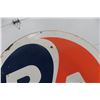 Image 8 : BA Porcelain 2 Sided Dealership Sign 1960s 65 1/2'' Diameter 