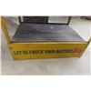 Image 7 : GM Motorco 3 Tier Battery Display Rack, Top Sign Reads GM Batteries 