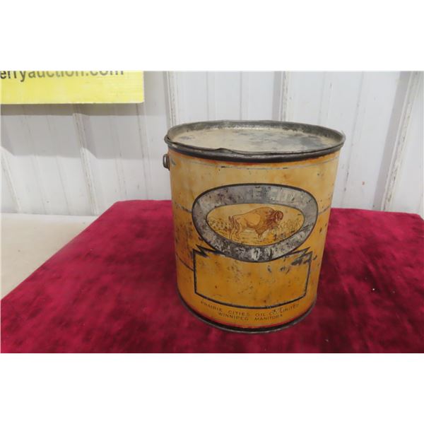 Buffalo Prairie City Oil 10lbs Grease Can with Lid 