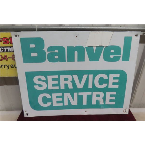 Banvel Service Centre Metal Sign 18'' x 24'' 