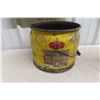 Image 8 : White Rose 25lbs Grease Pail, 4 Star Turpentine 1 Gallon Can, Metal