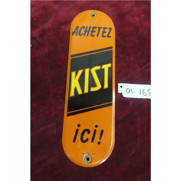 Kist Metal Painted Palm Press in French 1953  3 1/2'' x 11 1/2'' 