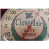 Image 2 : Cloverdale Soft Drink Thermometer 12'' Diameter 1950 Glass 
