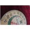 Image 4 : Cloverdale Soft Drink Thermometer 12'' Diameter 1950 Glass 
