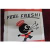 Image 2 : Orange Crush Painted Metal Door Palm Press Embossed. Believe