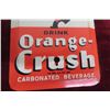 Image 4 : Orange Crush Painted Metal Door Palm Press Embossed. Believe