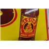 Image 5 : Vintage Masons Old Fashion Root Beer Metal Tin Embossed Sign,