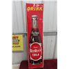 Image 1 : Red Rock Cola Metal Tin Embossed Vertical Sign 8'' x 32'' Dated