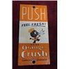 Image 1 : Orange Crush Door Palm Press Porcelain 3 1/2'' x 7 1/2''