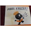 Image 3 : Orange Crush Door Palm Press Porcelain 3 1/2'' x 7 1/2''