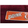 Image 4 : Orange Crush Metal Sign Marked 77 , 3'' x 15 1/2'' Vintage? 