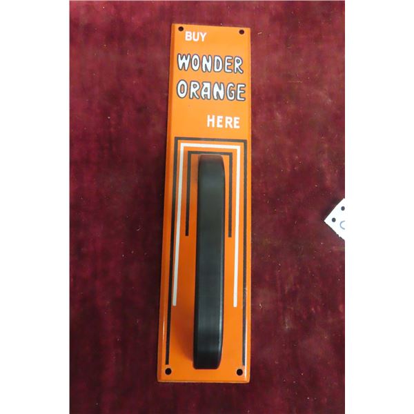 Wonder Orange Door Press/Pull 3'' x 11 1/2'' Vintage? 