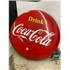 Image 10 : 1954 Coca Cola Porcelain Button Sign 48"