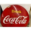Image 4 : 1954 Coca Cola Porcelain Button Sign 48"