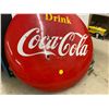 Image 9 : 1954 Coca Cola Porcelain Button Sign 48"