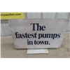 Image 2 : Gulf Gas Pump Topper, Metal Double-Sided Sign, Measuring 14" x 19"