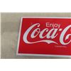Image 2 : Vintage Coca-Cola "Enjoy" Metal Sign, Measuring 10" x 22"