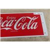 Image 3 : Vintage Coca-Cola "Enjoy" Metal Sign, Measuring 10" x 22"