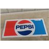 Image 1 : Vintage Pepsi Metal Sign, Measuring 10" x 22"