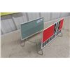 Image 3 : Dominon Royal Metal Tin Stand Sign, Measuring 7" x 13 1/2"