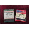 Image 7 : Eight Vintage Matches Service Station Advertising w/ Glass Display Case