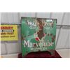 Image 1 : Vintage Imperial Marvelube Porcelain One Panel of Oil Rack Sign, Measuring 20 1/2" x 23"