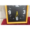 Image 3 : CAT Plastic Battery Clock, Measuring 13" x 16 1/2"