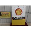 Image 1 : Shell Diesel Metal Gas Pump Door Panel, Measuring 20" x 28"