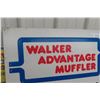 Image 3 : Vintage Walker Muffler "Sold Here" Metal Embossed Sign, Measuring 24" x 30"