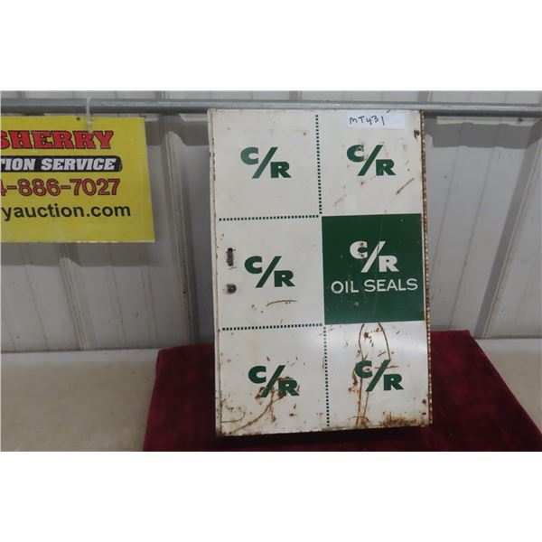 C/R Oil Seals Metal Wall-Mount Cabinet, Measuring 19" x 13" x 5"