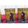 Image 3 : Six Golden Spectro Motorcycle Engine 18oz Lubricant Cans, All Full of Product