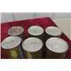Image 7 : Six Golden Spectro Motorcycle Engine 18oz Lubricant Cans, All Full of Product
