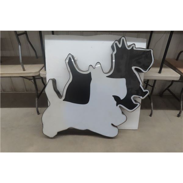Perth’s Scotty Dog Light-Up Sign, Measuring 40" x 58"