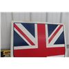 Image 2 : Vintage Union Jack Shield Masonite Sign, Measuring 30" x 36"