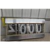 Image 1 : Electrical Changeable Price Board With Aluminum Frame, Measuring 38 1/2" x 19 1/2"