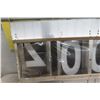 Image 2 : Electrical Changeable Price Board With Aluminum Frame, Measuring 38 1/2" x 19 1/2"
