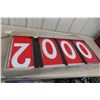 Image 5 : Electrical Changeable Price Board With Aluminum Frame, Measuring 38 1/2" x 19 1/2"