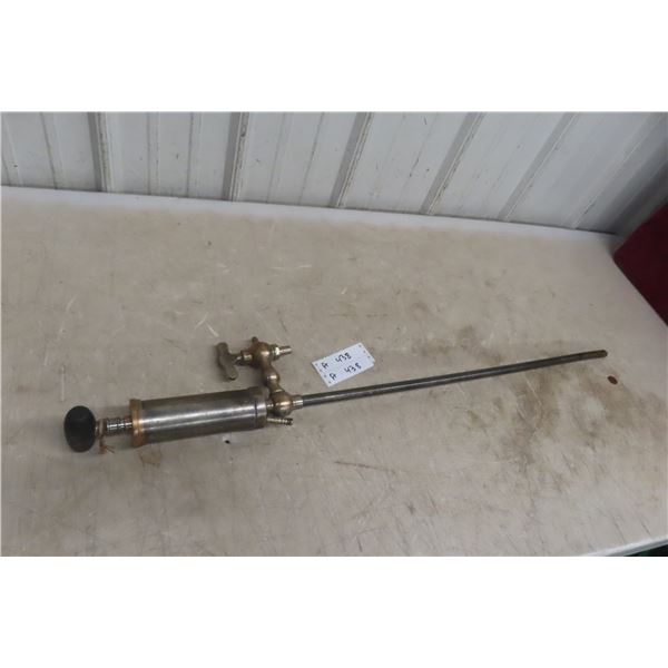 Circa 1900 Brass Beer Barrel Pump, Approximately 38 Inches Long