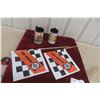 Image 1 : Two Moto-Ski Race Lane Flags and Two Snowmobile Cups