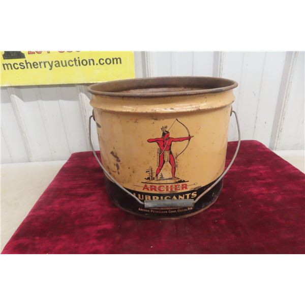 Archer 25lb Grease Pail w/ Handle - No Lid