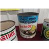 Image 3 : 4 Vintage Cans - 5LB Castrol Grease, Bardahl Motor Oil Additive, Coop D-MO, Moto Master Oil