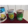 Image 4 : 4 Vintage Cans - 5LB Castrol Grease, Bardahl Motor Oil Additive, Coop D-MO, Moto Master Oil