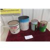 Image 5 : 4 Vintage Cans - 5LB Castrol Grease, Bardahl Motor Oil Additive, Coop D-MO, Moto Master Oil