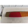 Image 7 : Wood Airplane Propeller With Brass Edging, Sixty Inches Long, Potentially from the 1920's