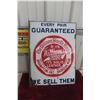 Image 1 : Williams Shoe Company Porcelain Double Sided Flange Sign, 1940s, 16 1/2" x 22 1/2"
