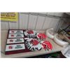 Image 1 : Red Indian Gasoline Pump Kit for Wayne 70 With Globe, Decals, Plates