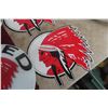Image 9 : Red Indian Gasoline Pump Kit for Wayne 70 With Globe, Decals, Plates